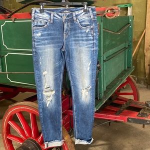 Women’s silver suki super stretch jean